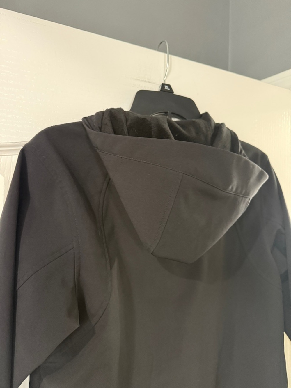 Double Diamond Black Hooded Softshell Jacket with… - image 11